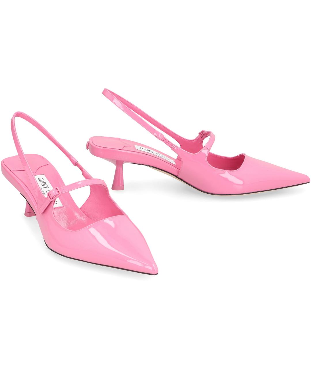 JIMMY CHOO Розовые кожаные туфли, фото 2