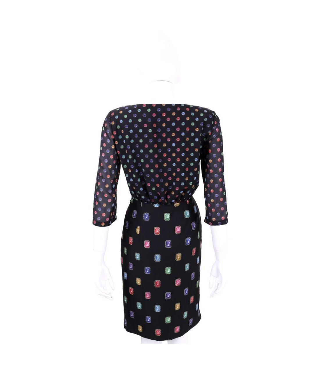 BOUTIQUE MOSCHINO Мульти полиэстеровое вечернее платье, фото 4
