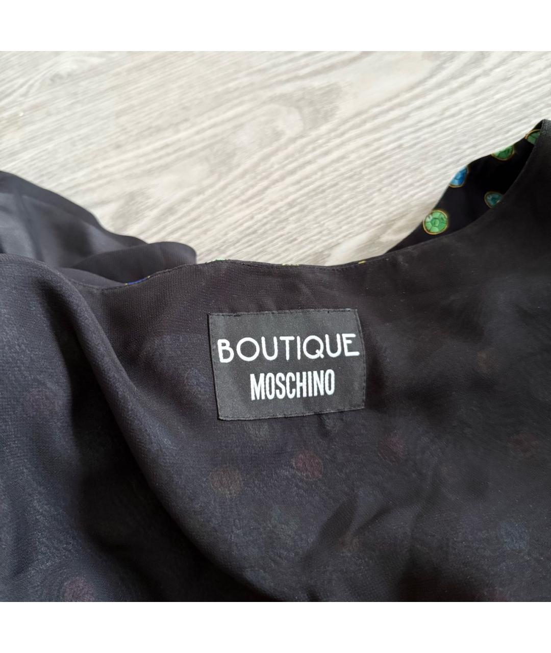 BOUTIQUE MOSCHINO Мульти полиэстеровое вечернее платье, фото 5