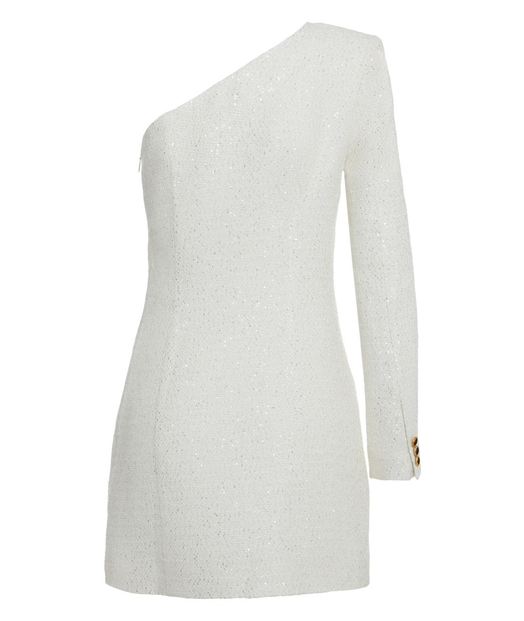 ALESSANDRA RICH Белое полиамидовое повседневное платье, фото 2