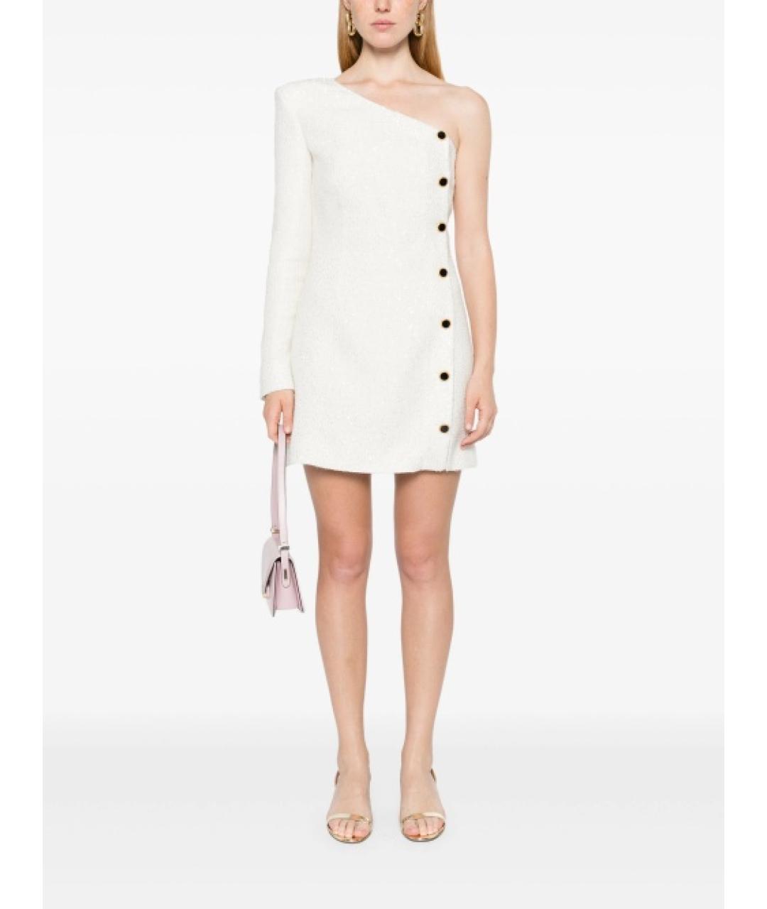 ALESSANDRA RICH Белое полиамидовое повседневное платье, фото 3