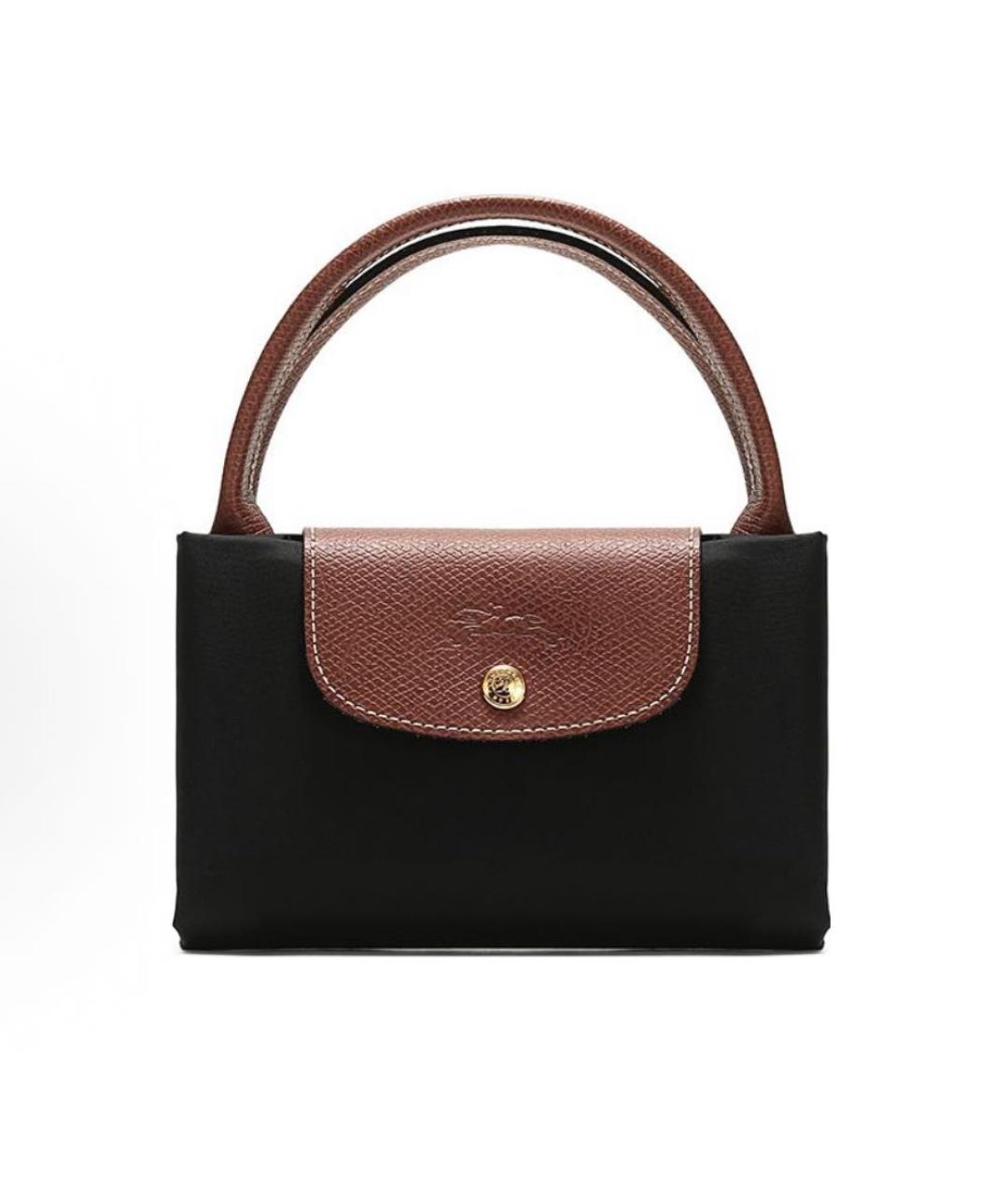 LONGCHAMP Черная сумка с короткими ручками, фото 4