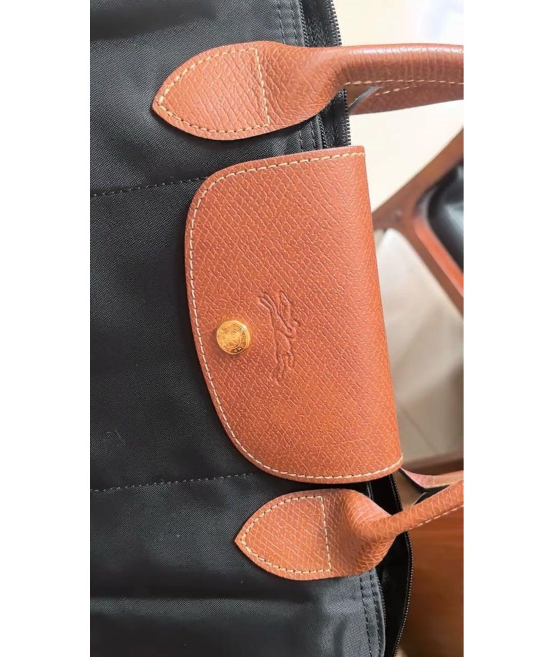 LONGCHAMP Черная сумка с короткими ручками, фото 8