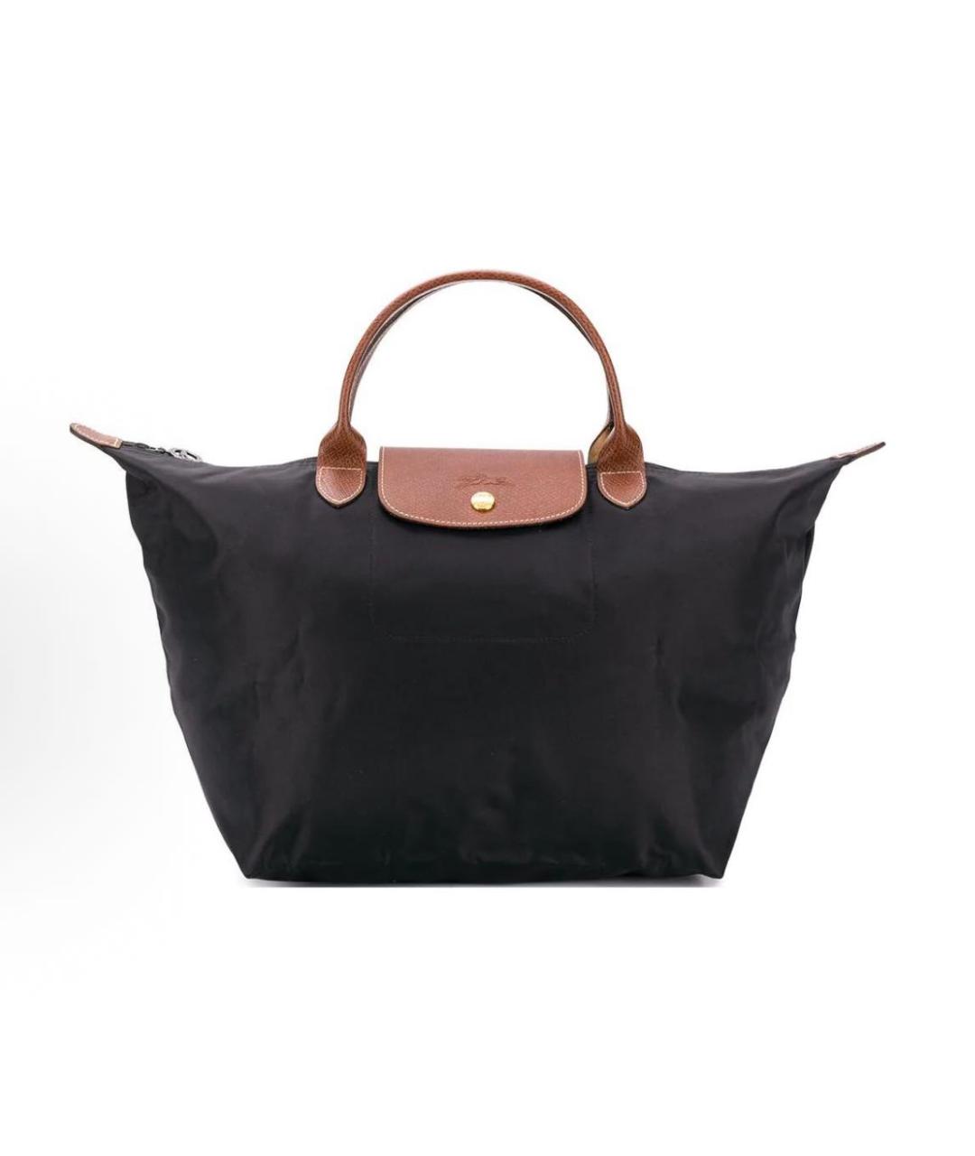 LONGCHAMP Черная сумка с короткими ручками, фото 9