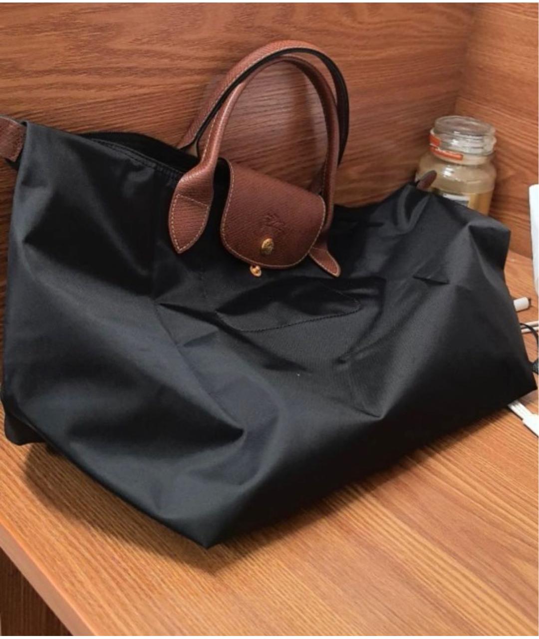 LONGCHAMP Черная сумка с короткими ручками, фото 7