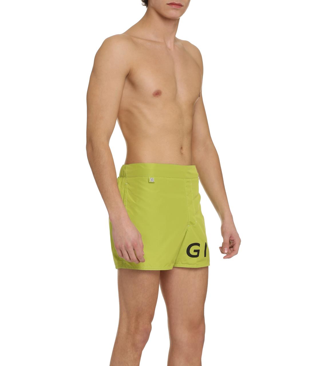 GIVENCHY Зеленые полиэстеровые плавки, фото 3