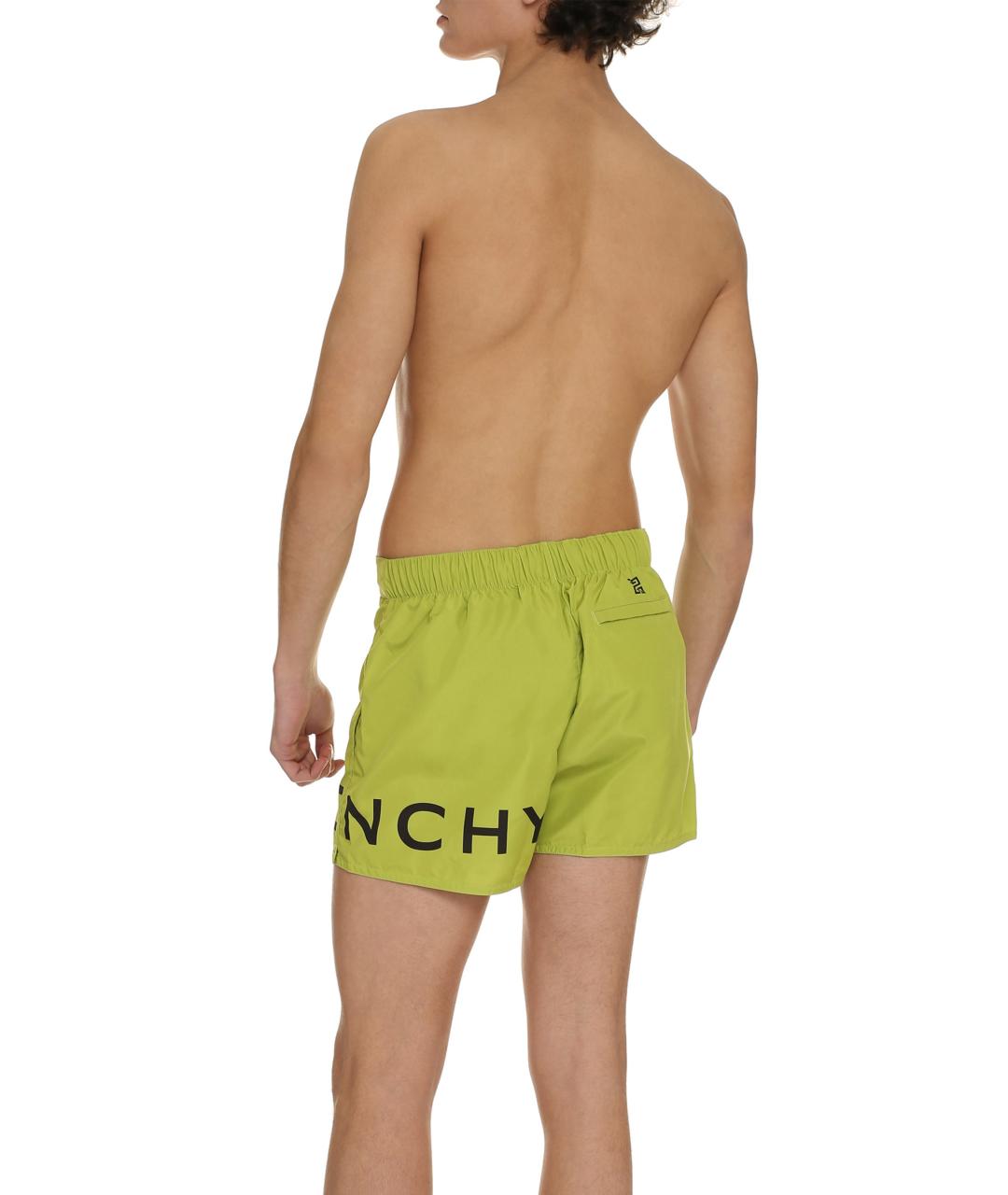 GIVENCHY Зеленые полиэстеровые плавки, фото 4