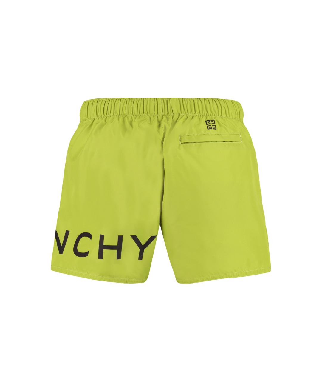 GIVENCHY Зеленые полиэстеровые плавки, фото 2