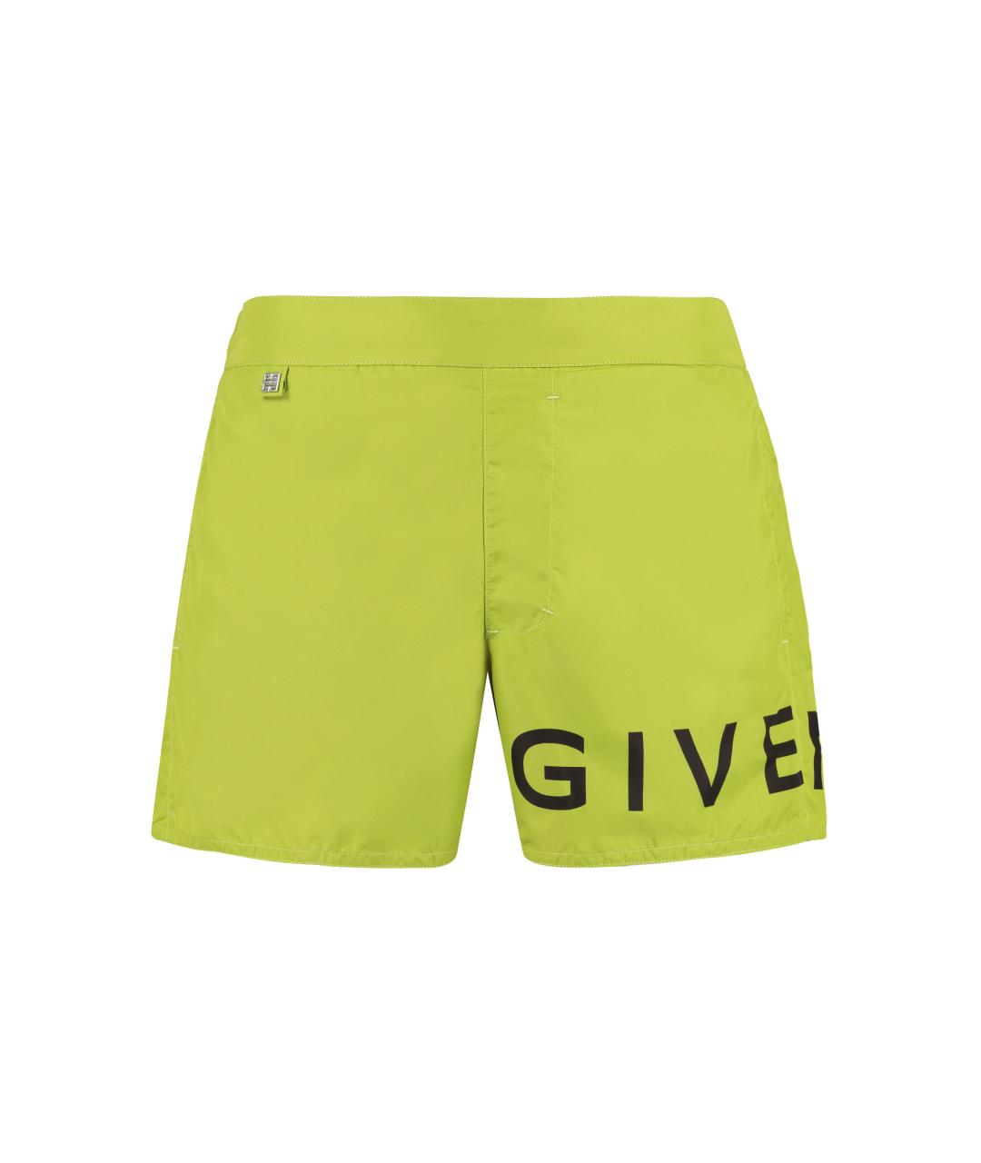 GIVENCHY Зеленые полиэстеровые плавки, фото 1
