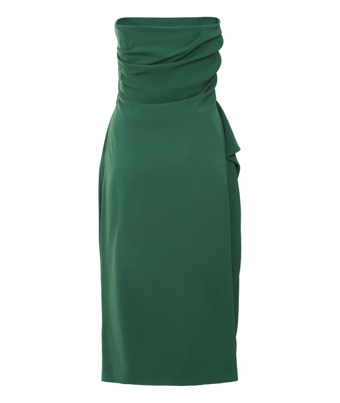 MAX MARA STUDIO Зеленые ацетатное коктейльное платье, фото 2