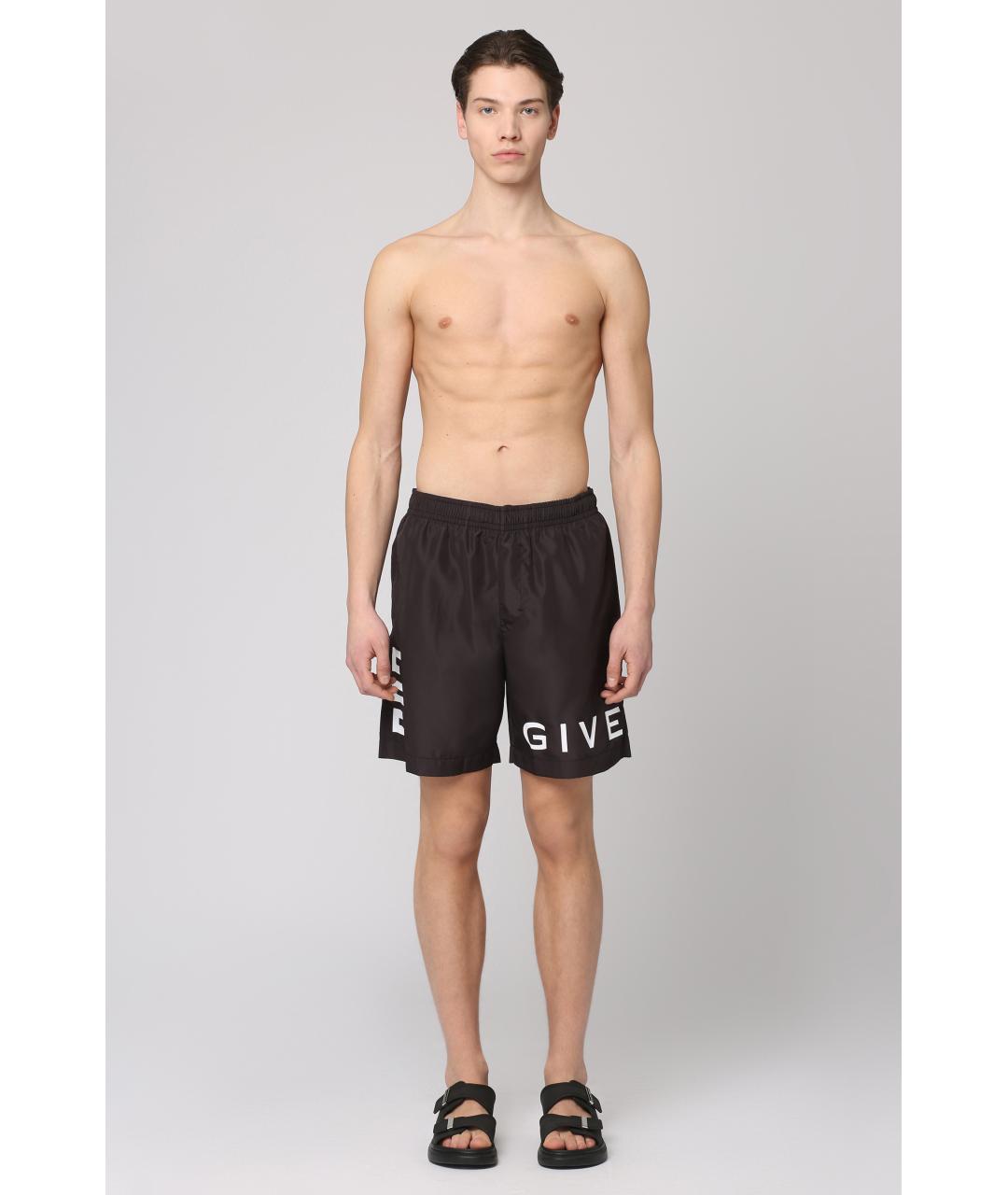 GIVENCHY Черные полиэстеровые плавки, фото 3