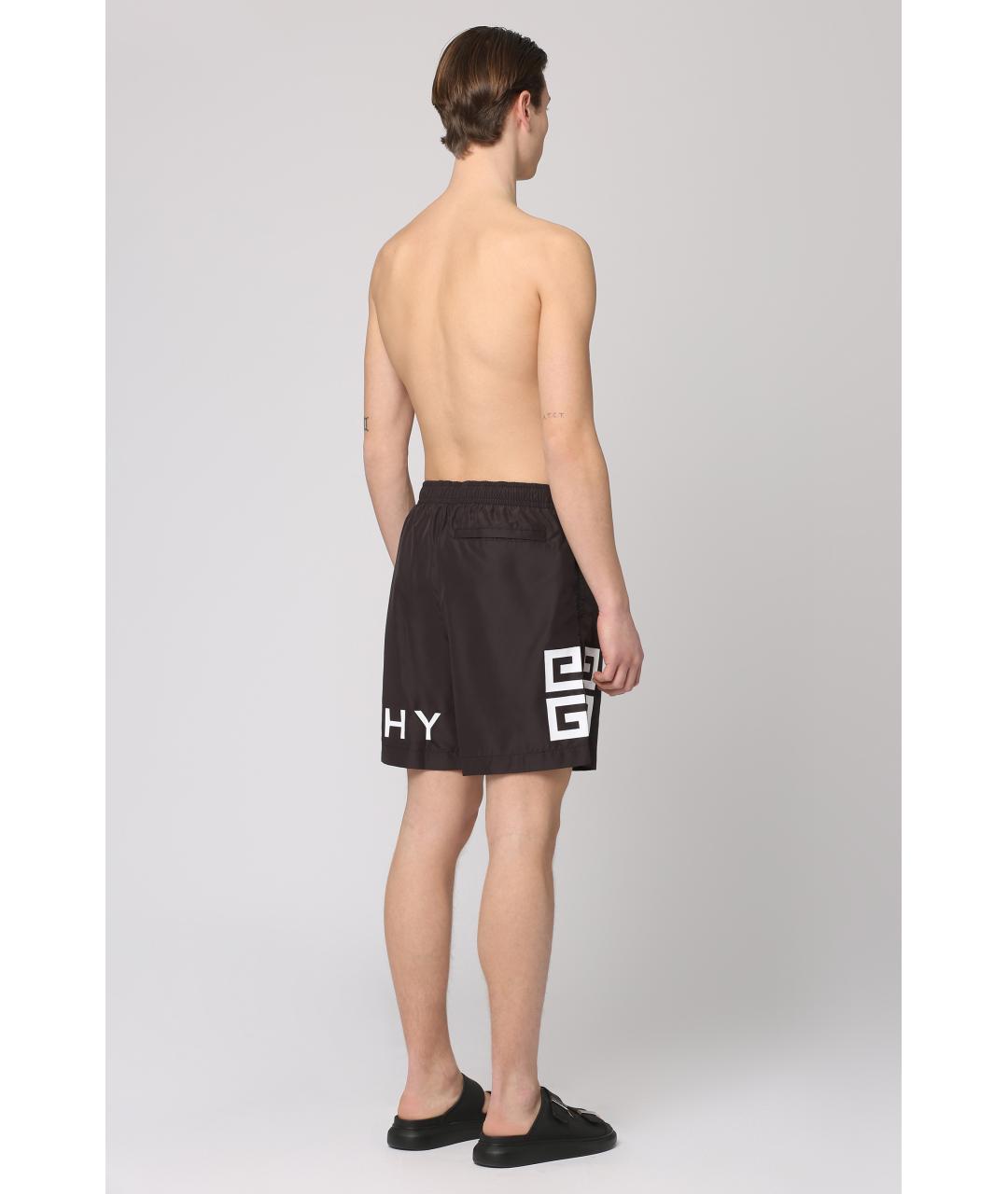 GIVENCHY Черные полиэстеровые плавки, фото 4