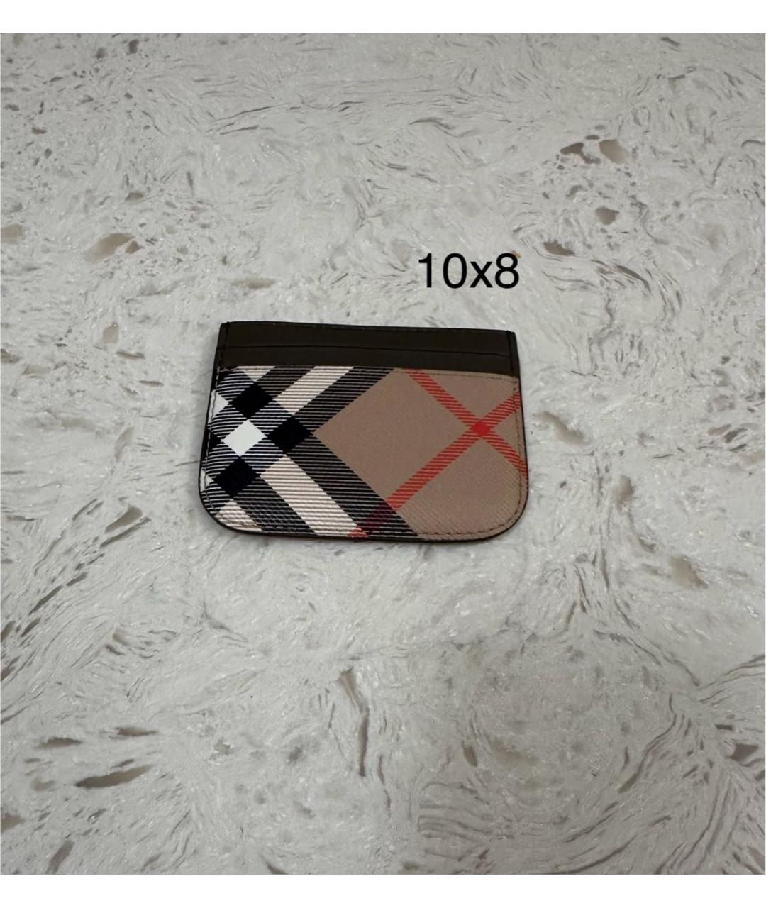 BURBERRY Черный кожаный кардхолдер, фото 5