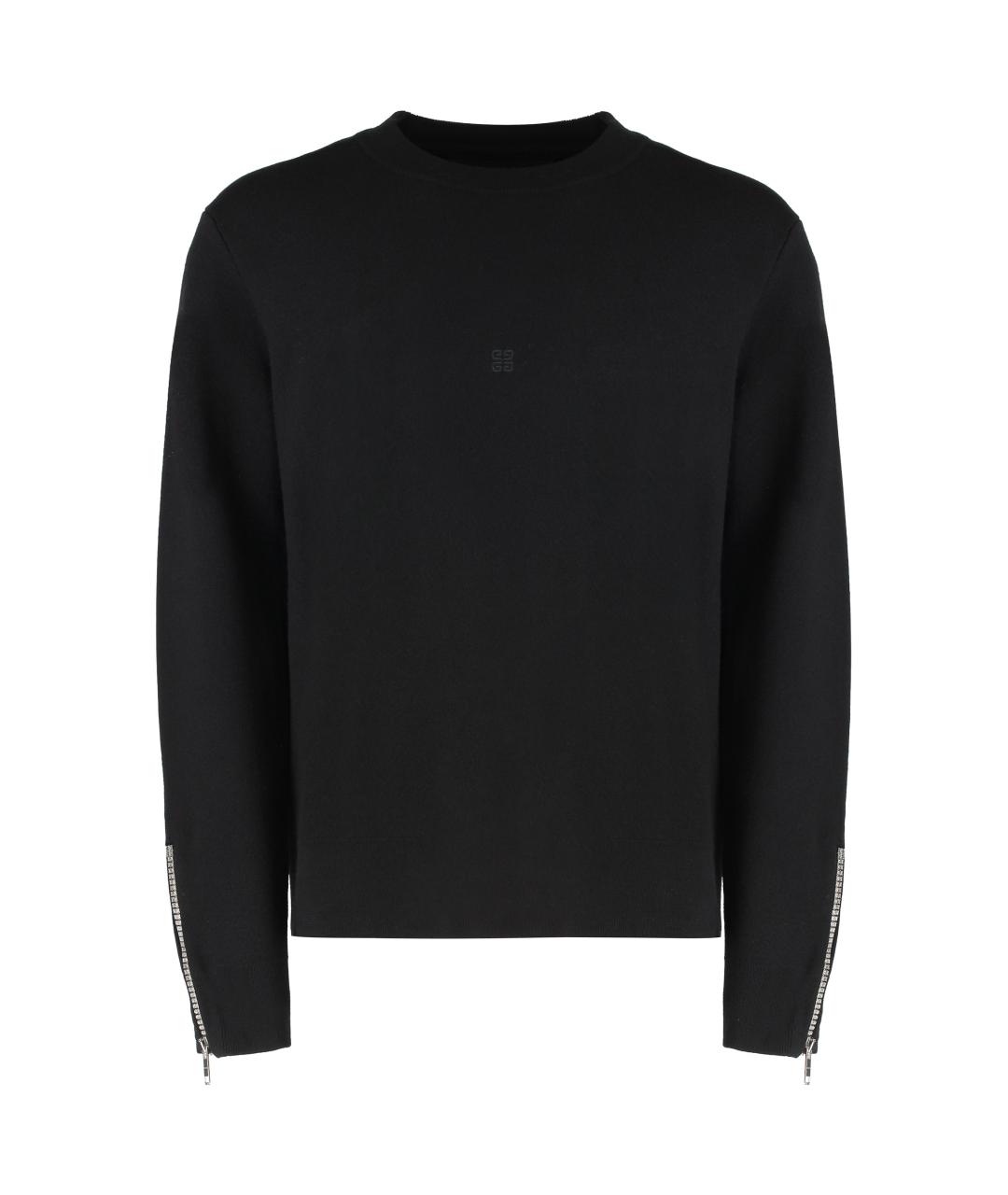 GIVENCHY Черный шерстяной джемпер / свитер, фото 1