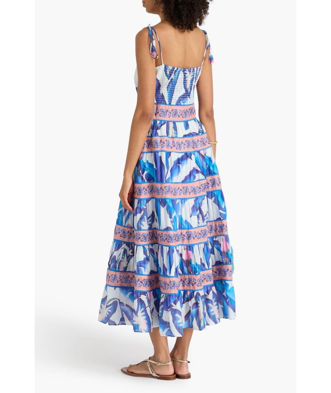 FARM RIO Голубой хлопковый сарафан, фото 3