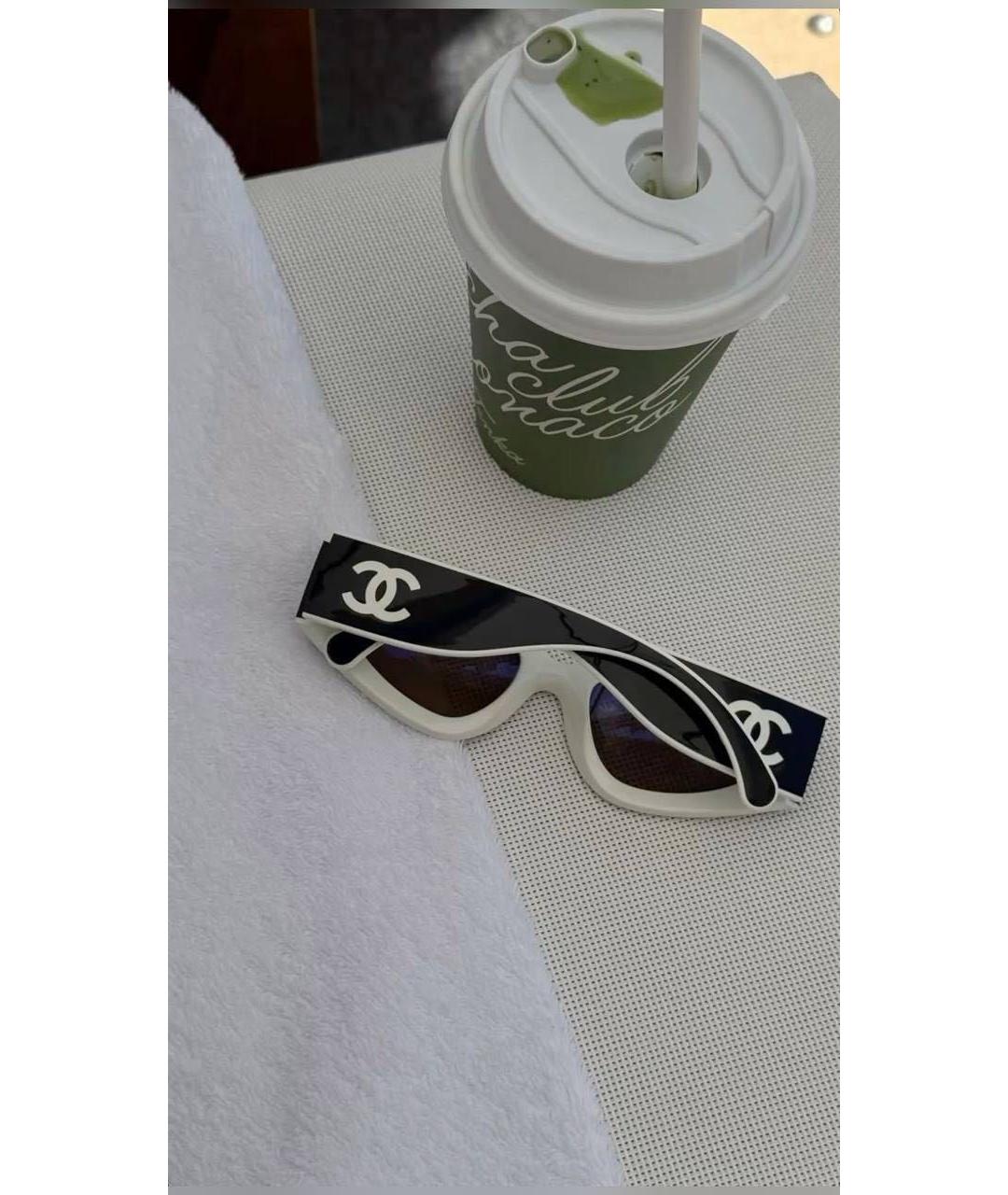 CHANEL Черные пластиковые солнцезащитные очки, фото 2