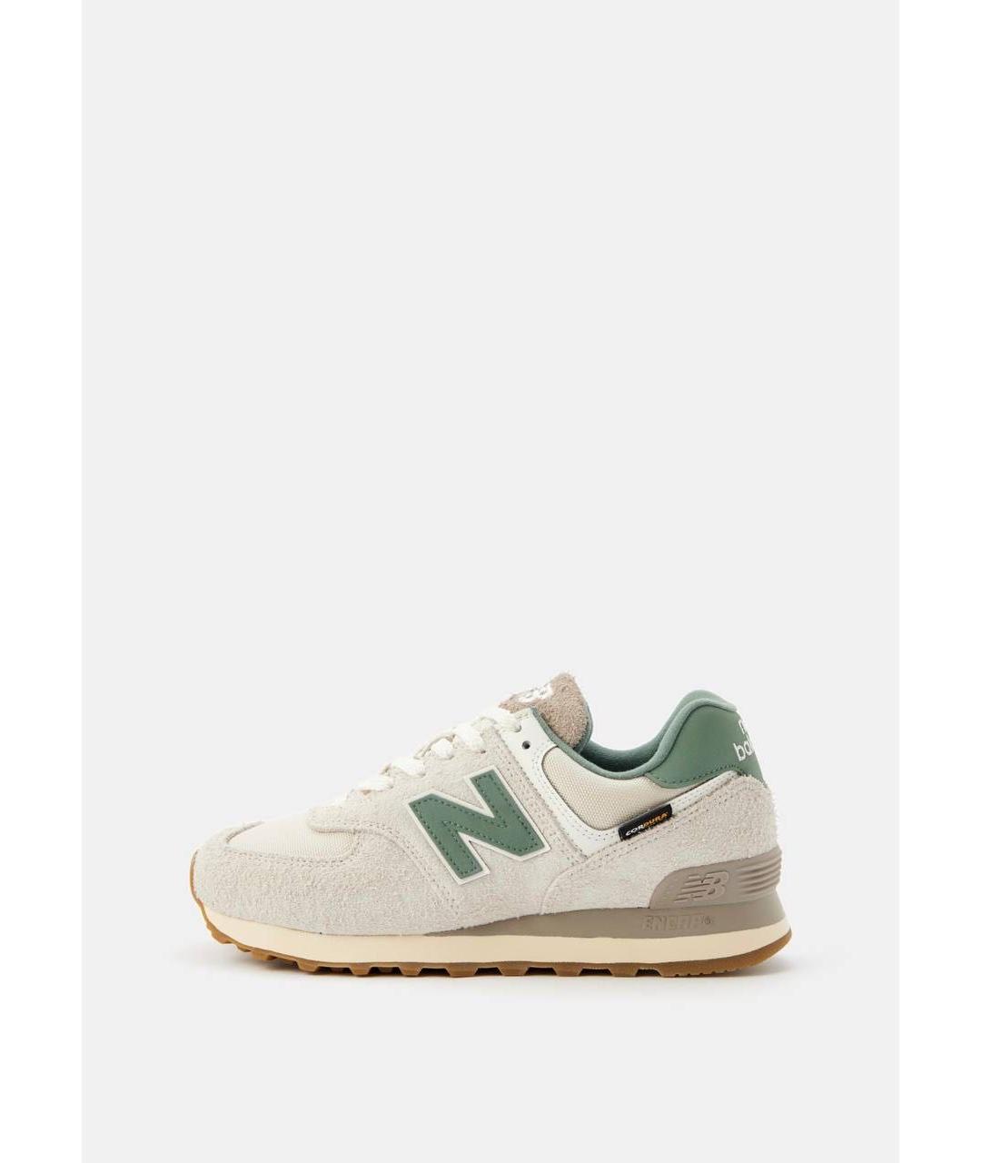 NEW BALANCE Бежевые замшевые кроссовки, фото 5