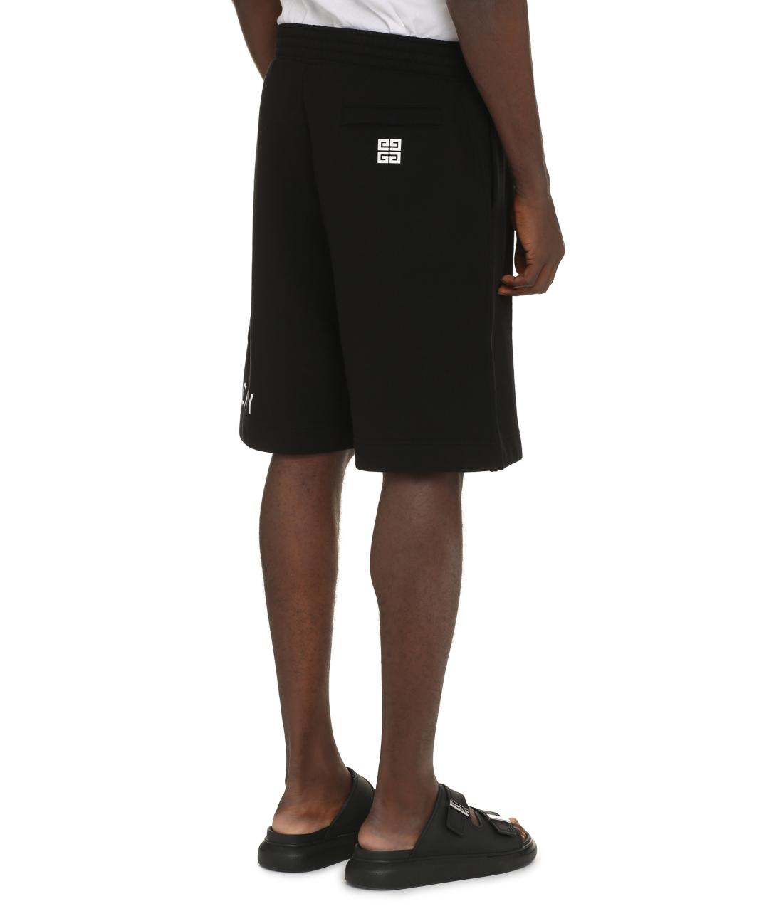 GIVENCHY Черные хлопковые шорты, фото 5