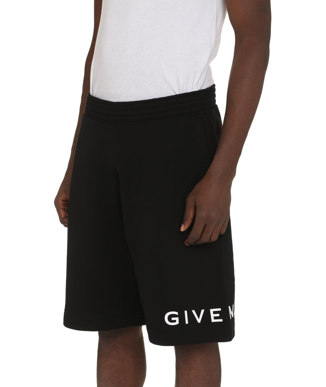 GIVENCHY Черные хлопковые шорты, фото 6