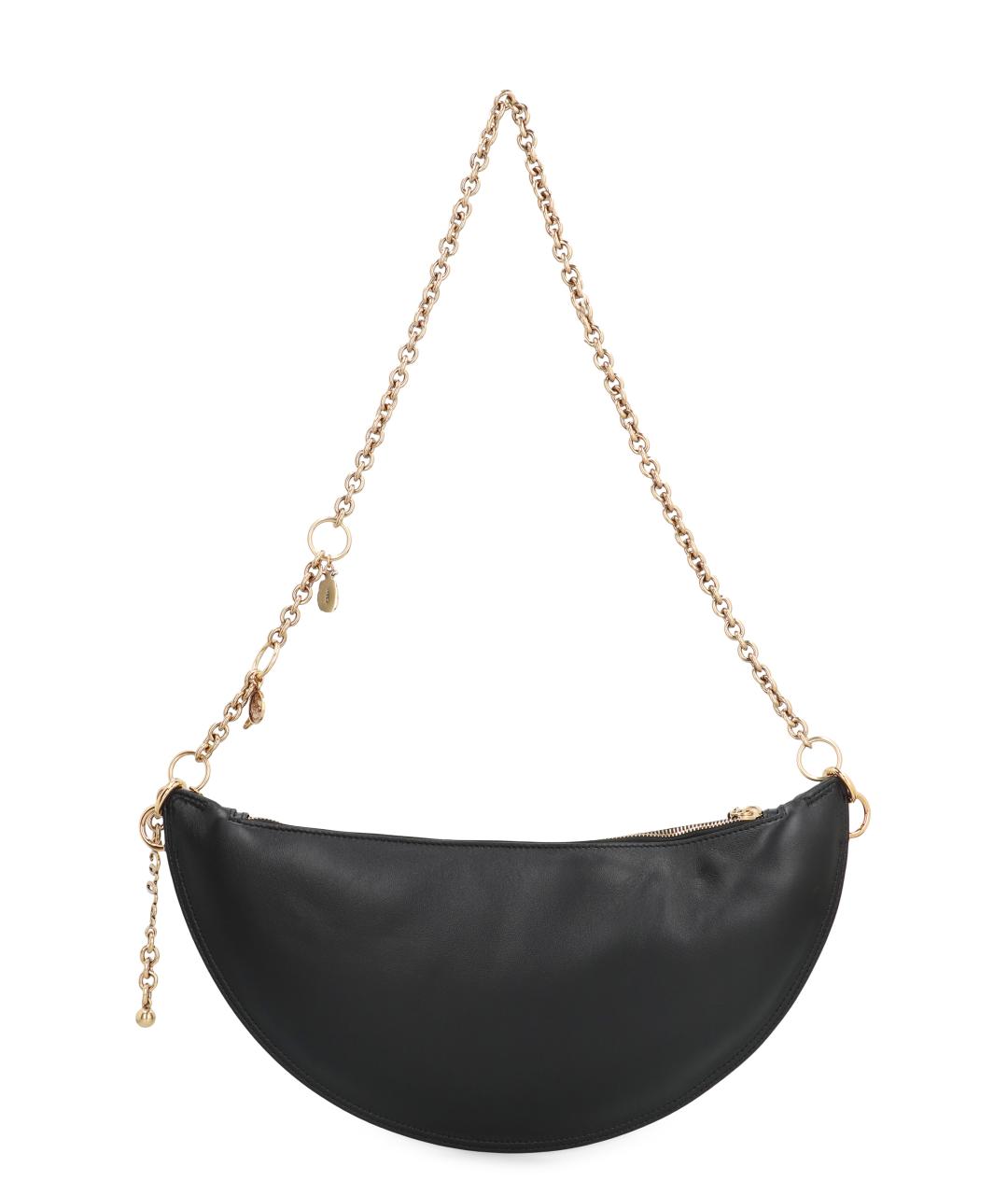 CHLOE Черная кожаная сумка через плечо, фото 3