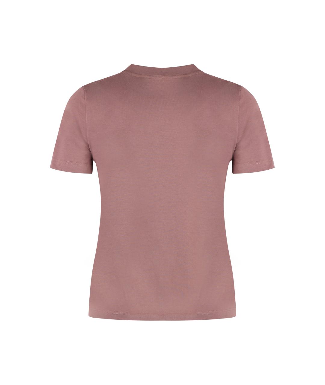 CHLOE Розовая хлопковая футболка, фото 2