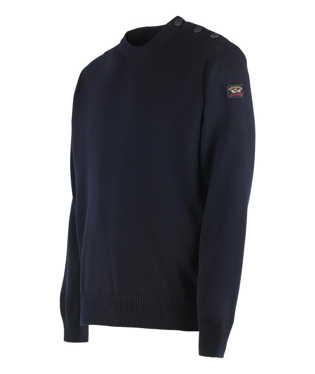 PAUL & SHARK Темно-синий шерстяной джемпер / свитер, фото 3