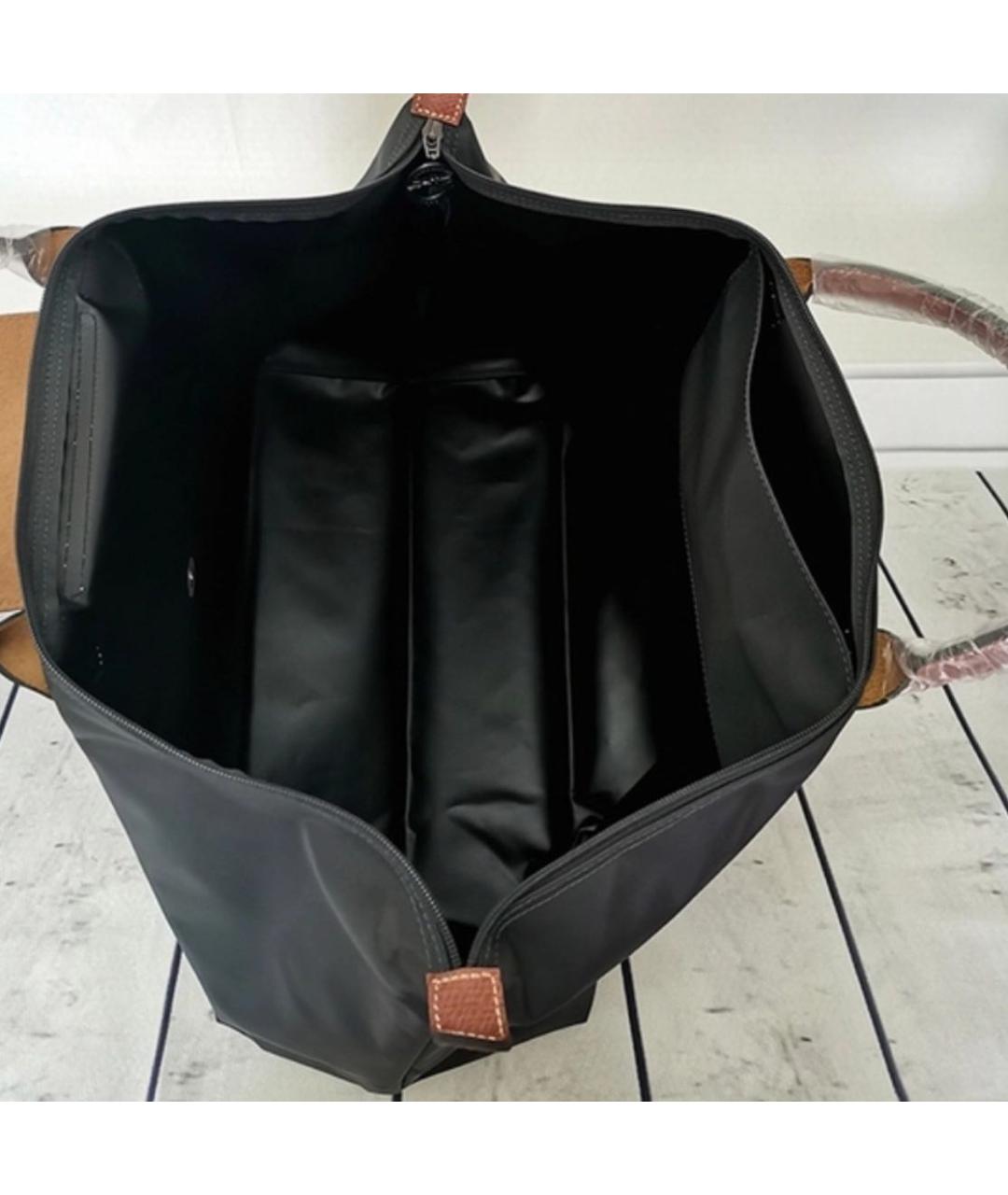 LONGCHAMP Черная сумка с короткими ручками, фото 7