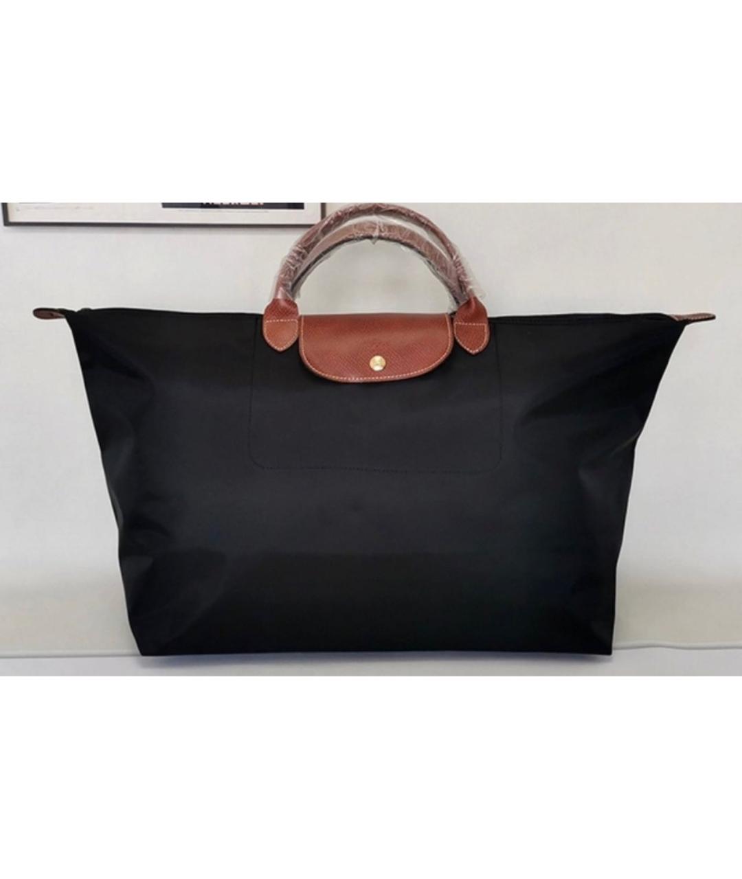 LONGCHAMP Черная сумка с короткими ручками, фото 6