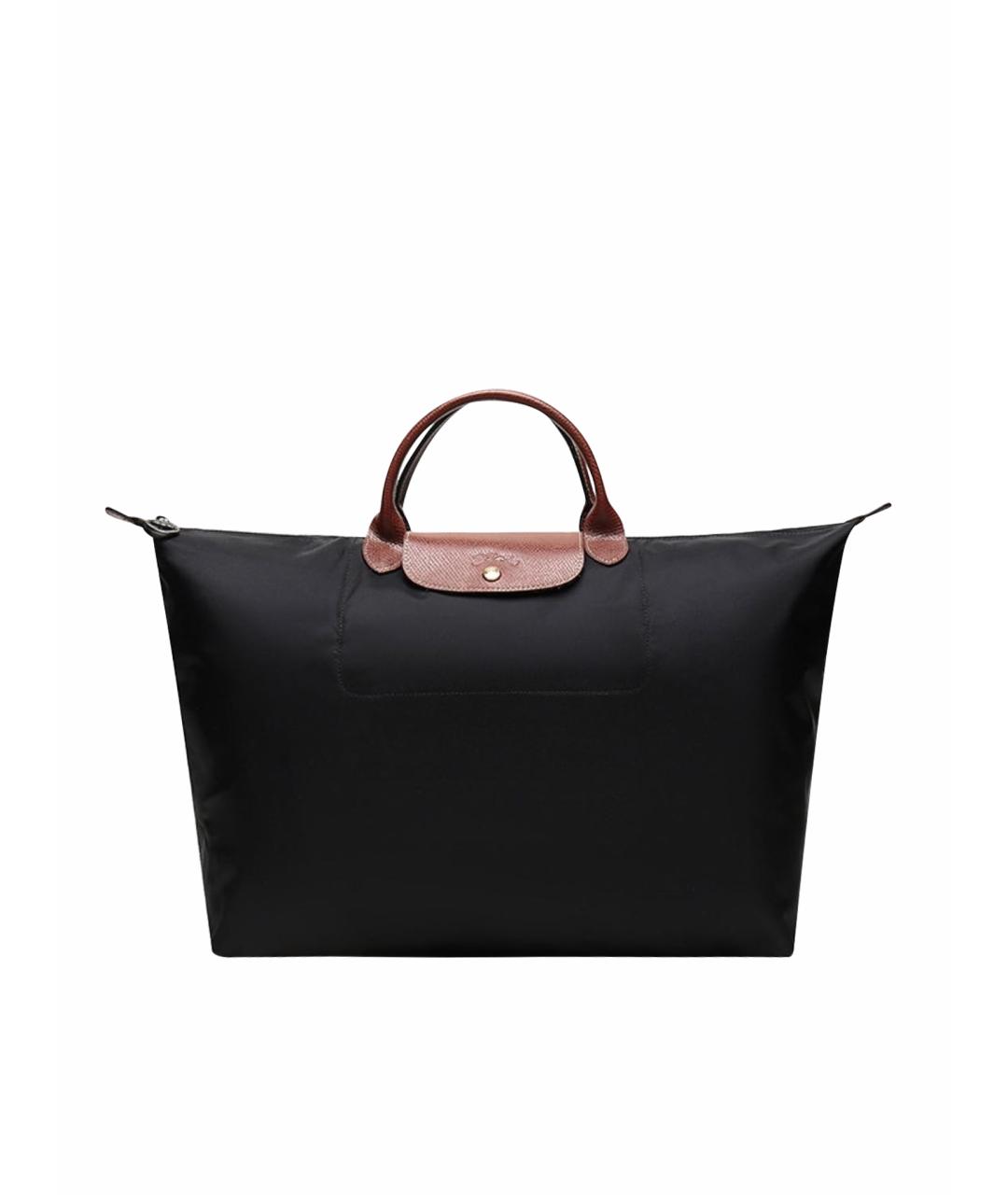 LONGCHAMP Черная сумка с короткими ручками, фото 1