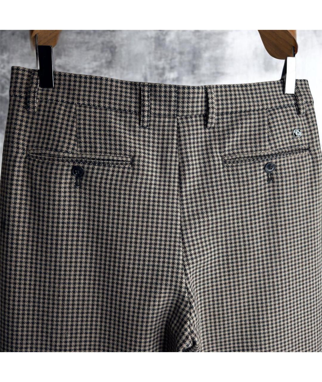 CLOSED Коричневые полиэстеровые повседневные брюки, фото 4