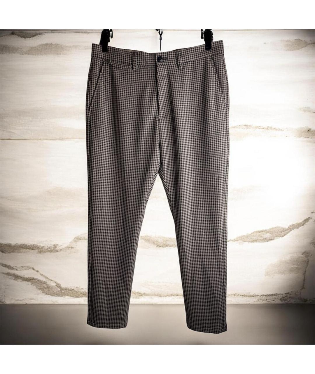 CLOSED Коричневые полиэстеровые повседневные брюки, фото 9