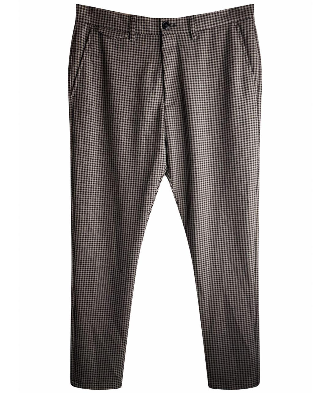 CLOSED Коричневые полиэстеровые повседневные брюки, фото 1