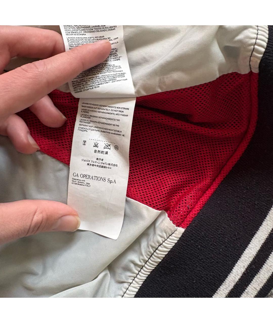 ARMANI JEANS Темно-синяя полиамидовая куртка, фото 6