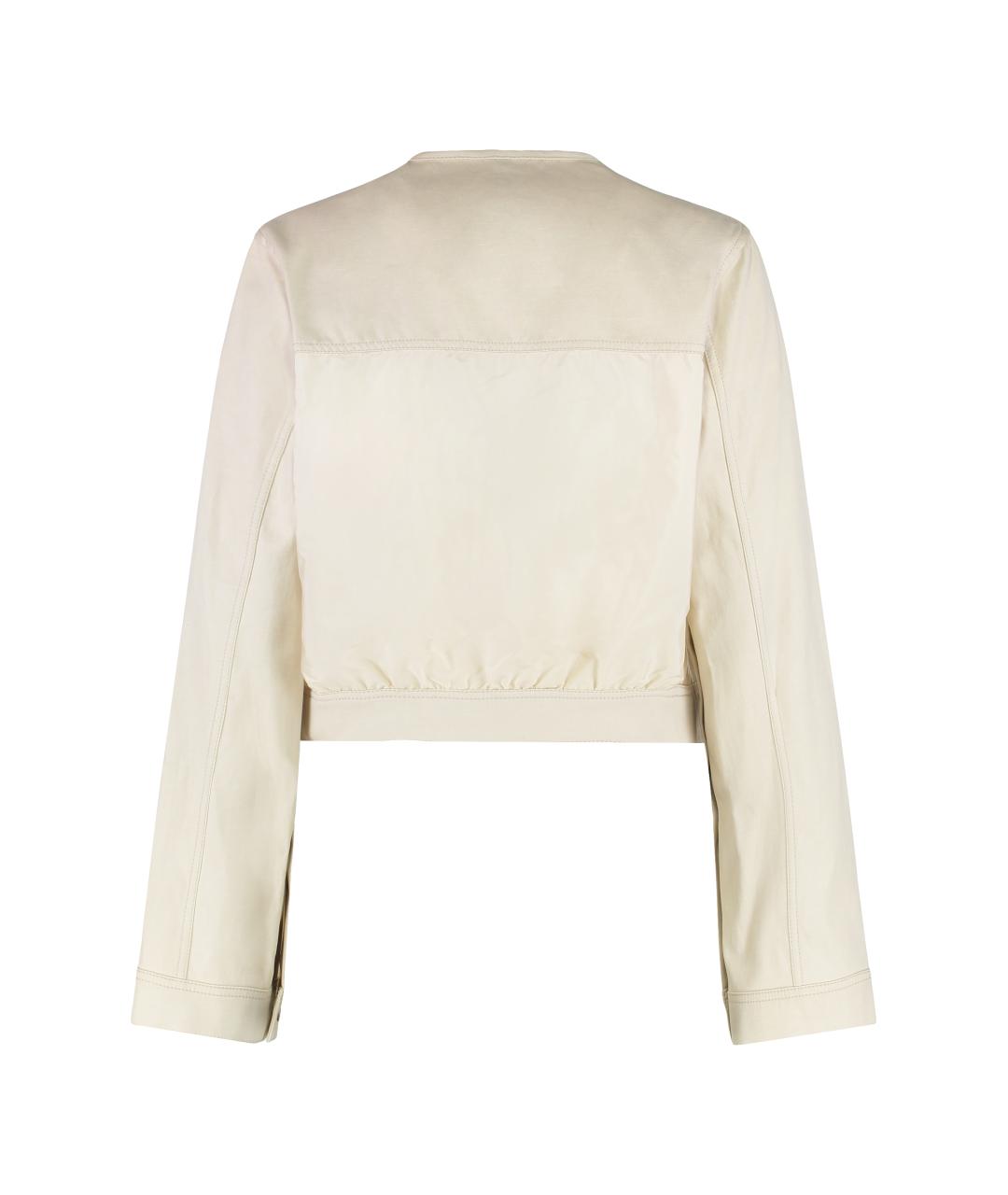 MONCLER Белая хлопковая куртка, фото 2