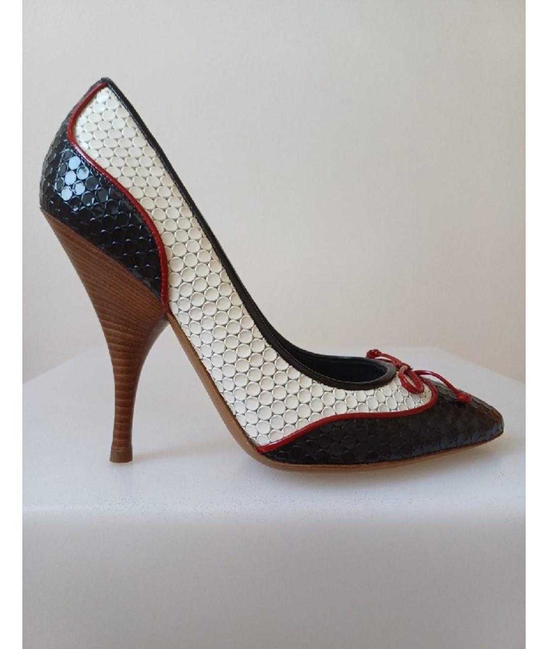 MOSCHINO Мульти кожаные туфли, фото 10