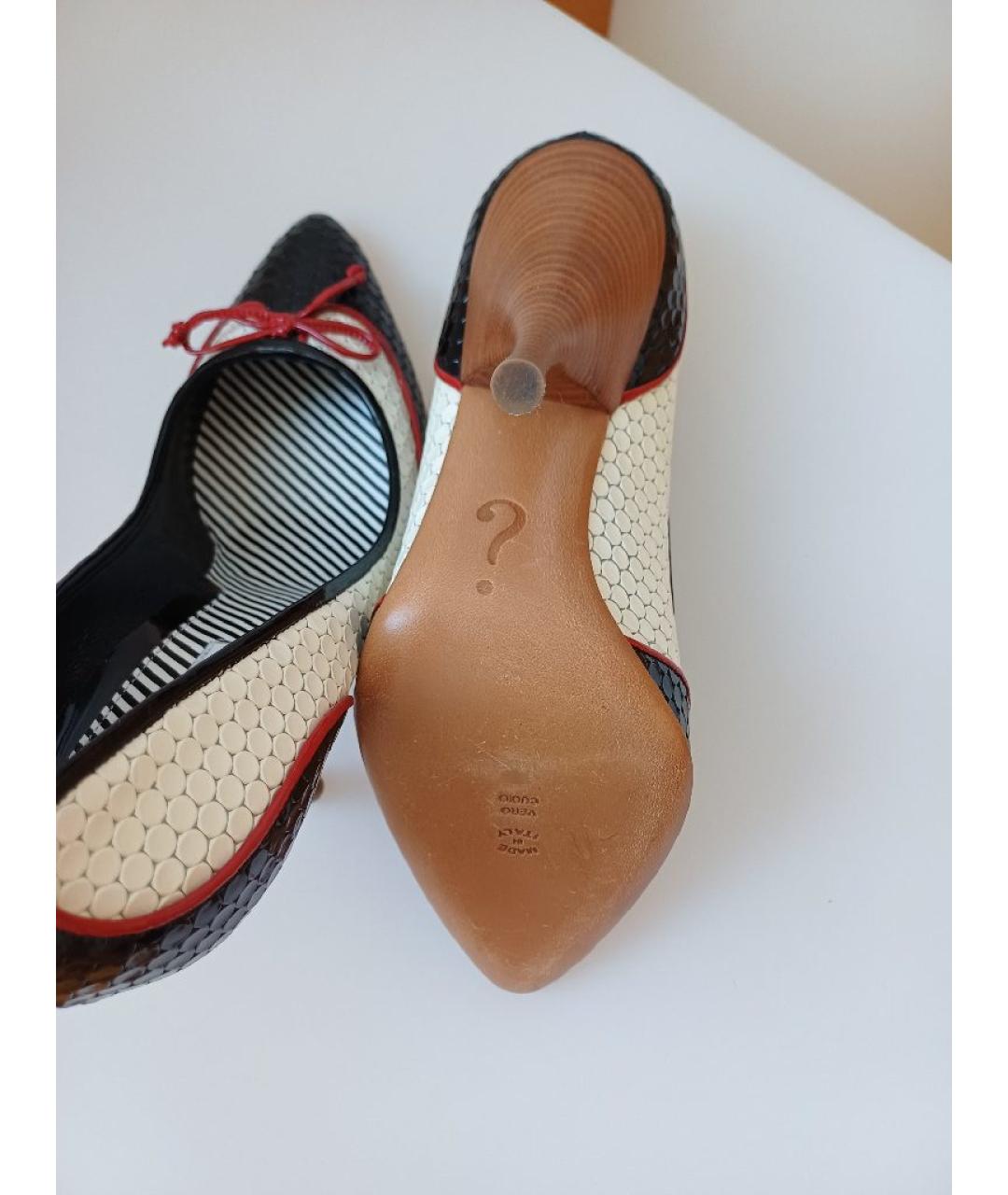 MOSCHINO Мульти кожаные туфли, фото 9