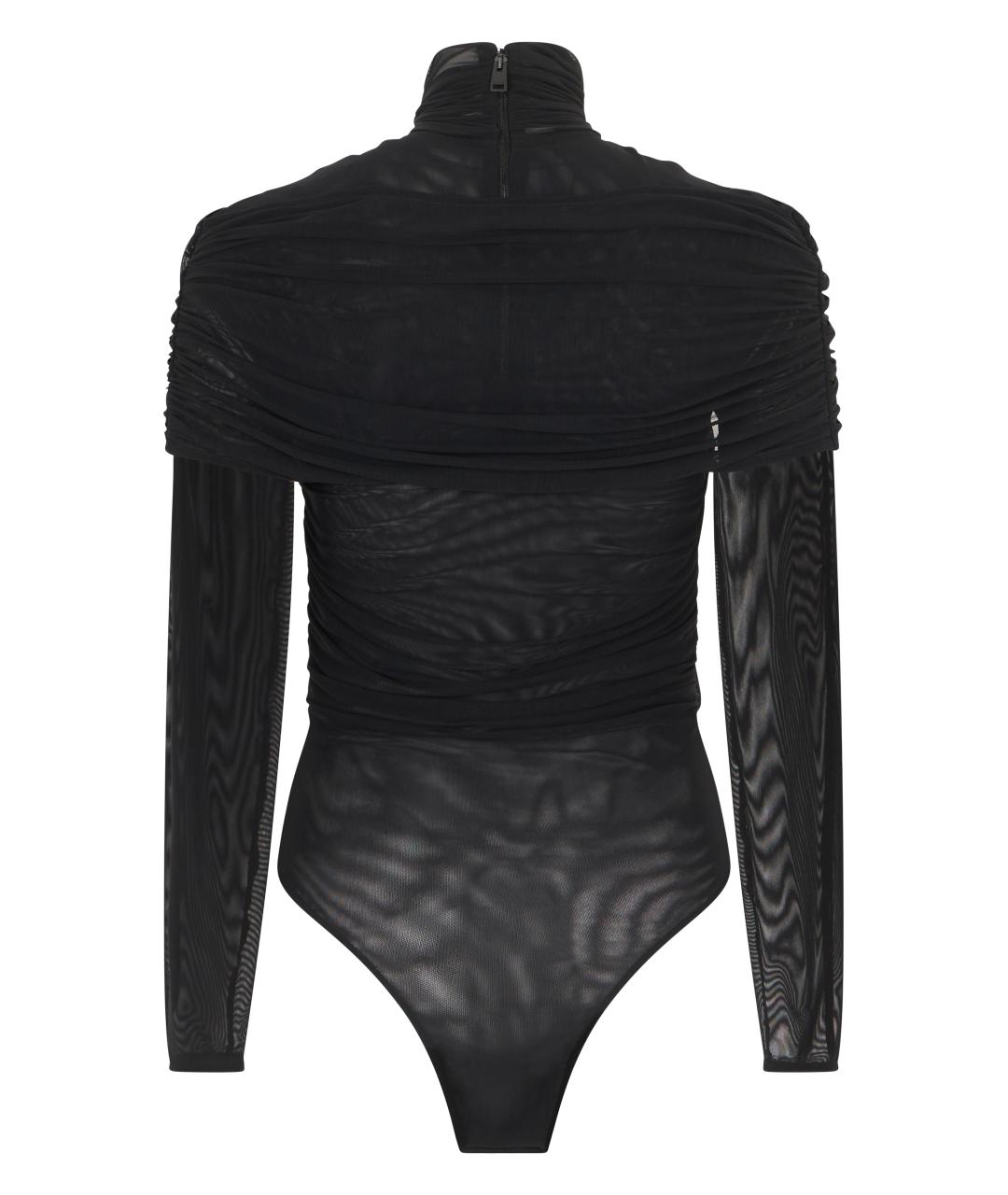 MUGLER Черное полиамидовое боди, фото 2