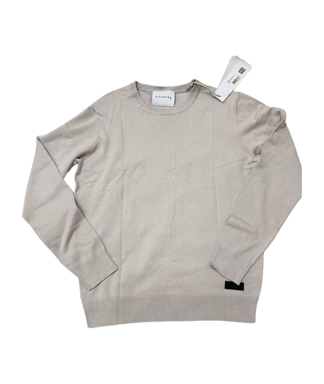 JOHN RICHMOND Бежевый вискозный джемпер / свитер, фото 1