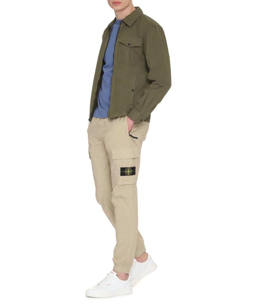 WOOLRICH Зеленая хлопковая классическая рубашка, фото 3