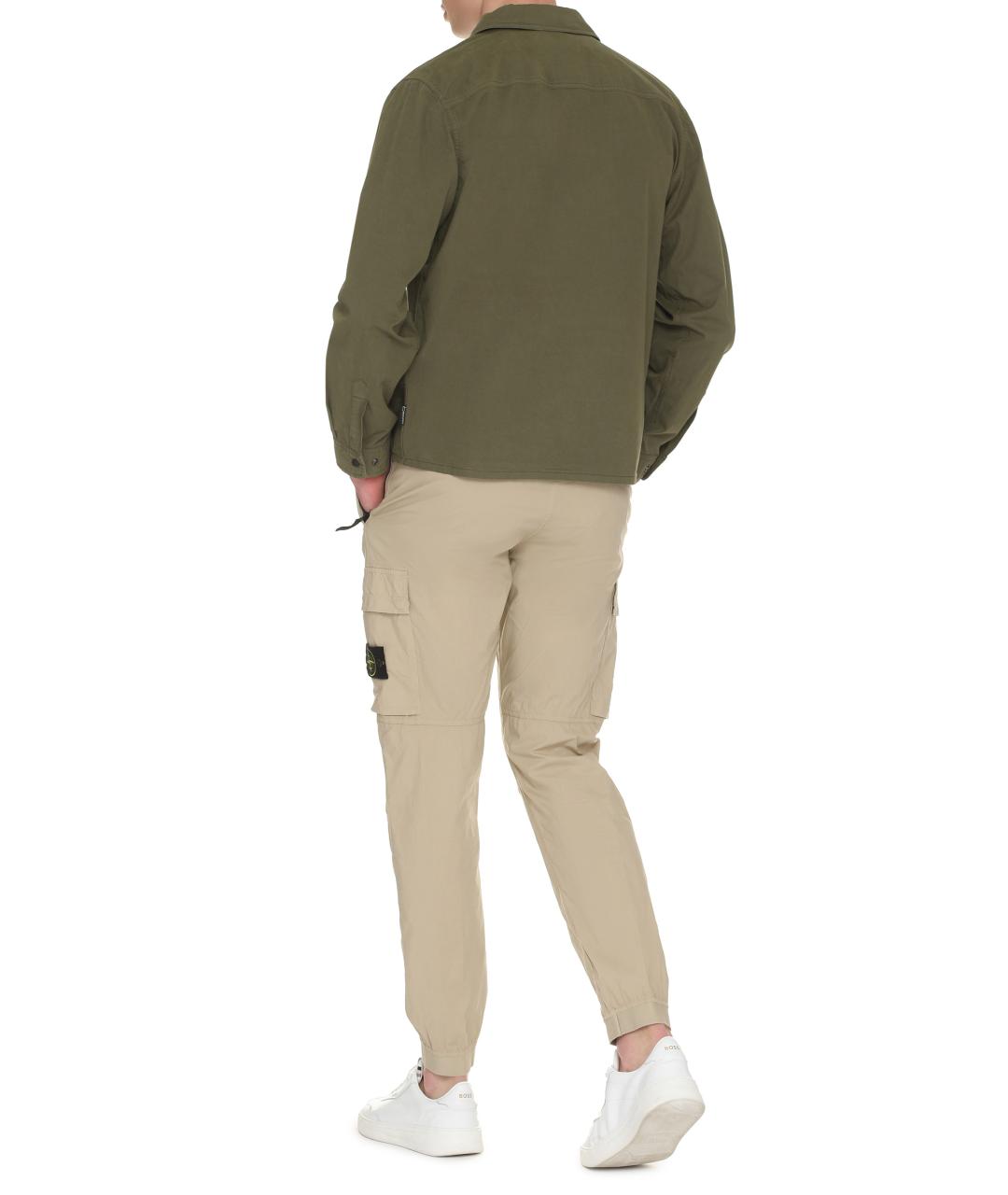 WOOLRICH Зеленая хлопковая классическая рубашка, фото 4
