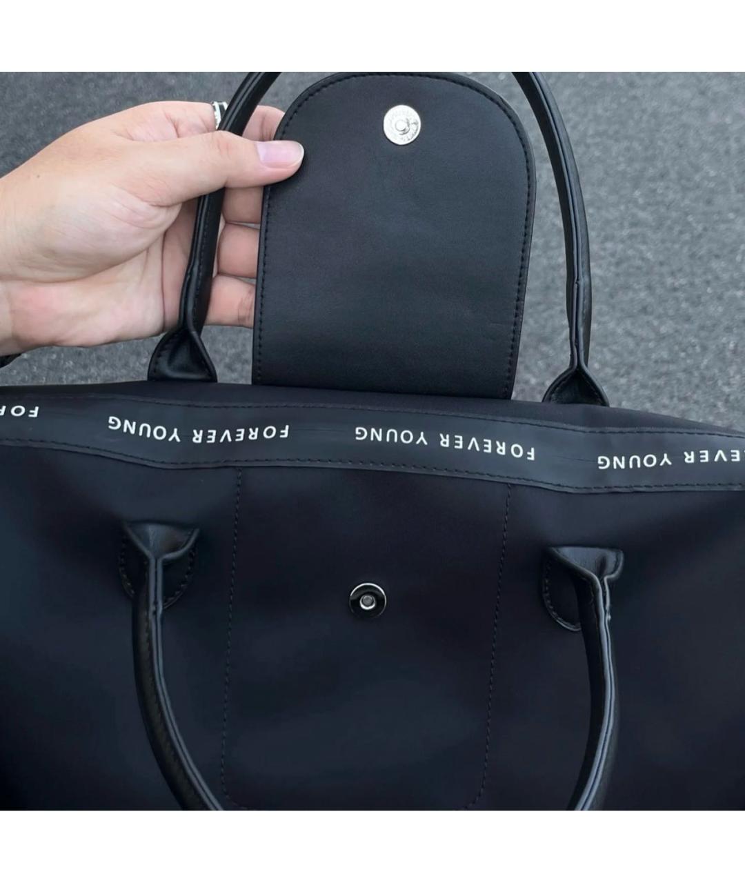 LONGCHAMP Черная сумка тоут, фото 6