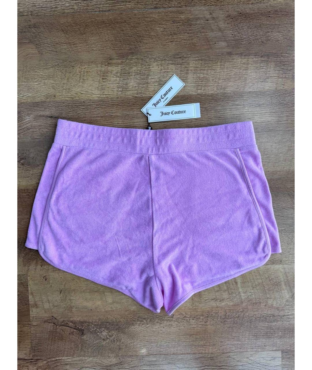 JUICY COUTURE Розовые хлопковые шорты, фото 3