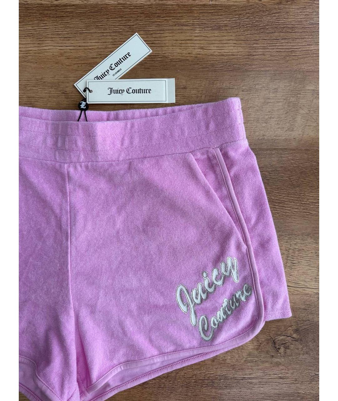 JUICY COUTURE Розовые хлопковые шорты, фото 2