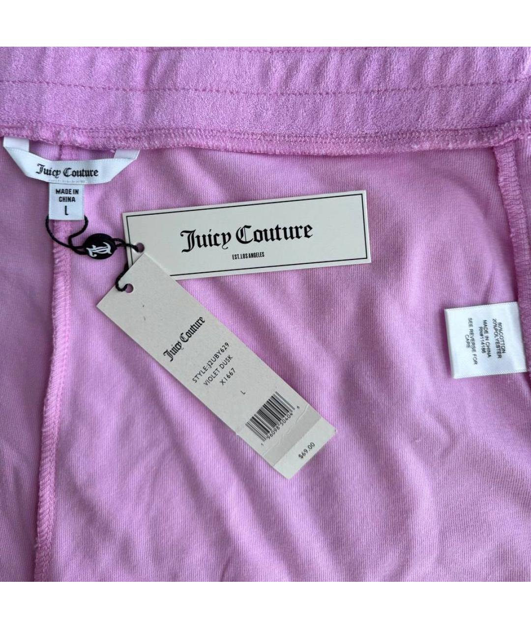 JUICY COUTURE Розовые хлопковые шорты, фото 5