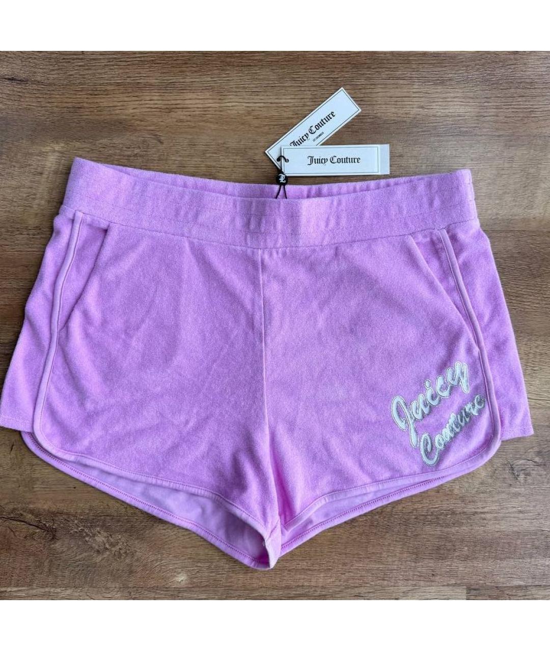 JUICY COUTURE Розовые хлопковые шорты, фото 6