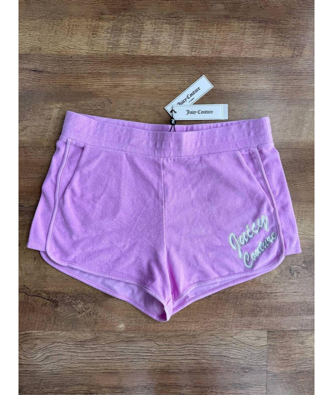 JUICY COUTURE Розовые хлопковые шорты, фото 8