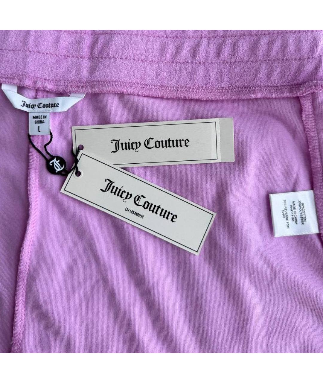 JUICY COUTURE Розовые хлопковые шорты, фото 4