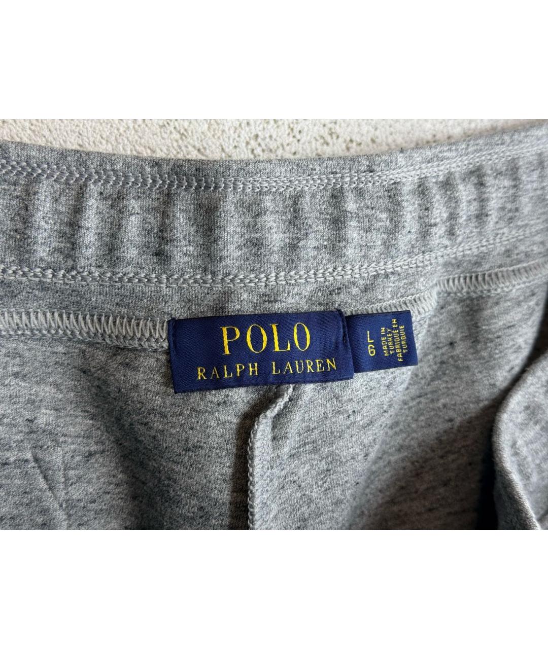 POLO RALPH LAUREN Серые полиэстеровые шорты, фото 4
