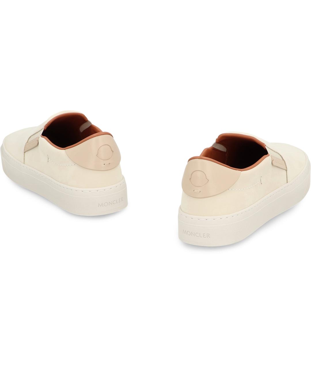 MONCLER Бежевые синтетические слипоны, фото 4