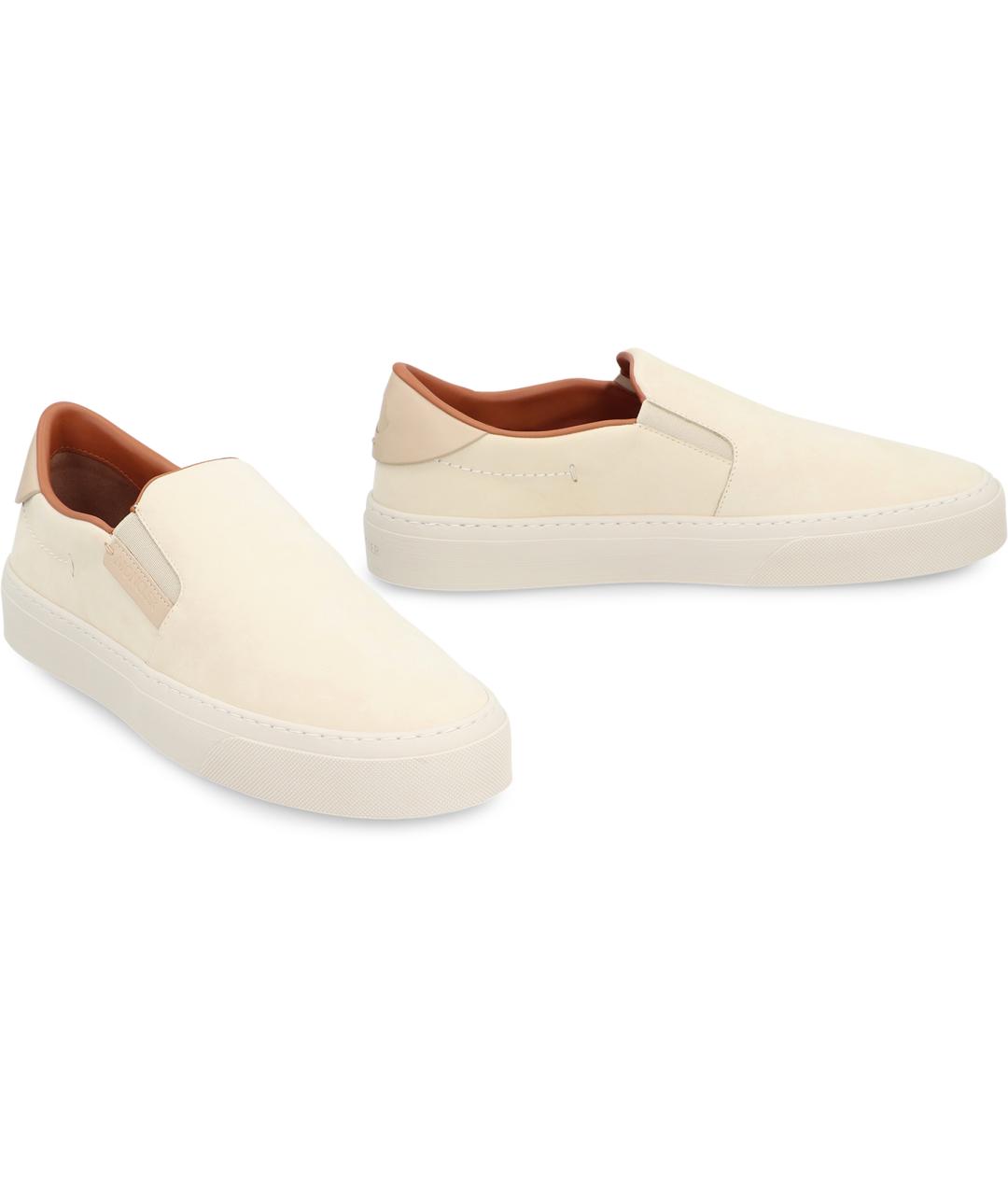 MONCLER Бежевые синтетические слипоны, фото 3